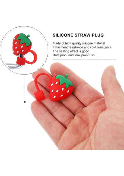 6'lı Paket 4/6/8 Adet Sevimli Saman Ipuçları Içme Toz Kapağı Silikon Sıçramaya Dayanıklı Fişler Kapak Yaratıcı Hasır Kapak Kapağı 6-8mm Saman Sızdırmazlık Araçları (Yurt Dışından) modelleri