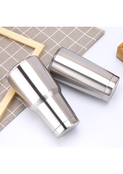 C Resim Olarak 12OZ 20OZ 30OZ 40OZ Tumbler Saplı Kapaklı Paslanmaz Çelik Doğal Renk Yetys Seyahat Kupaları Bira Bardağı Termal Araba Kahve (Yurt Dışından) indirimleri