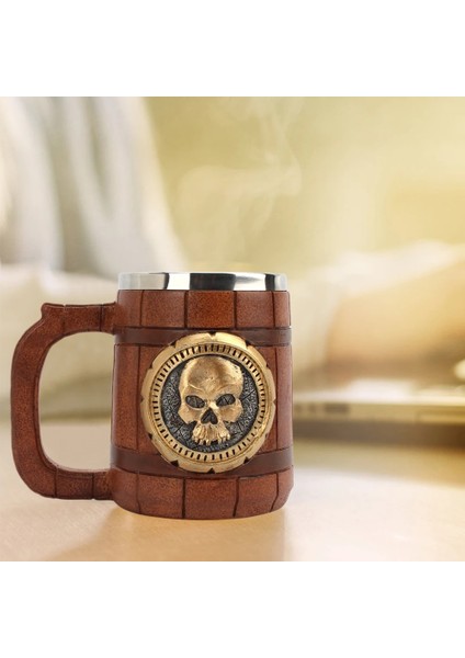 H 500-600ML 3D Kafatası Yaratıcı Çay Kupa Bardak Çift Yalıtım Içme Bardağı Pub Bar Dekorasyon (Yurt Dışından)