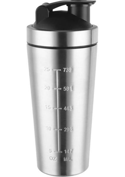800 ml Paslanmaz Çelik Çalkalayıcı Şişe Peynir Altı Suyu Protein Tozu Karıştırma Şişeleri Spor Su Içme Bardağı Vakum Mikser Drinkware (Yurt Dışından)
