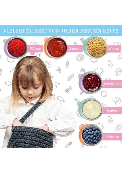 Gösterildiği Gibi 3 Adet 50ML Salata Sosu Kabı, Paslanmaz Çelik Çeşni Kapları Bento Kutusu Için Silikon Kapaklı Bardaklar (Yurt Dışından) modelleri