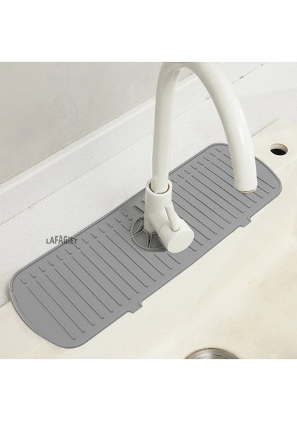1 Adet Beyaz L Silikon Drenaj Pedi Banyo Mutfak Musluk Damlama Matı Lavabo Lavabo Sıçrama Geçirmez Drenaj Pedi Masa Isı Yalıtım Koruyucusu (Yurt Dışından) fırsatları