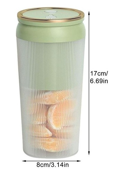 Açık Yeşil Ev Smoothie Blender Taze Meyve Suyu Için El Mini Blender Elektrikli Şarj Edilebilir Meyve Suyu Mikseri Ev Aletleri (Yurt Dışından)