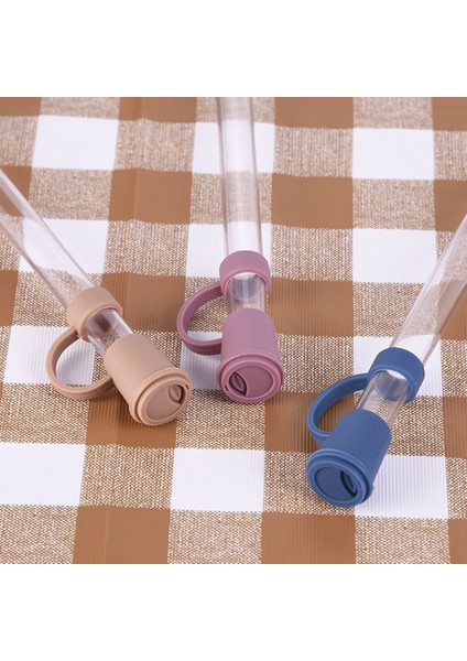 Mor 1 Adet Silikon Saman Ipuçları Kapak Sevimli Yeniden Kullanılabilir Içme Samanı Ipuçları Kapaklı Toz Geçirmez Saman Tıkaçları Için 12MM Saman Ipuçları Dekor (Yurt Dışından)