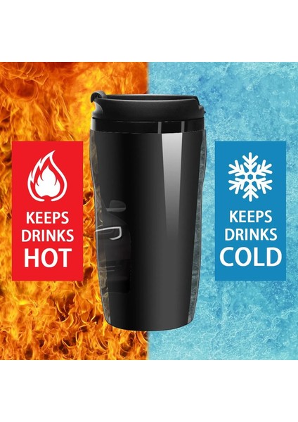 350 ml Yeni Tesla Model S-Siyah Seyahat Kahve Kupa Kahve Termos Bardak Için Büyük Bardak Zarif Kahve Fincanları Nespresso Fincan (Yurt Dışından)