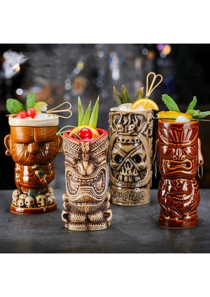 Tip 15 250-700 ml Seramik Hawaii Tiki Kupalar Yaratıcı Kokteyl Bardakları Bira Bardağı Martini Bardak Içecek Kupalar Komik Fincan Kahve Fincanı Erkekler Için Hediye (Yurt Dışından) fiyatları