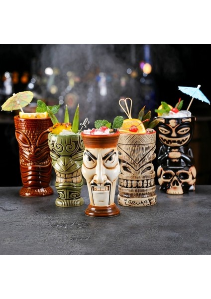 Tip 15 250-700 ml Seramik Hawaii Tiki Kupalar Yaratıcı Kokteyl Bardakları Bira Bardağı Martini Bardak Içecek Kupalar Komik Fincan Kahve Fincanı Erkekler Için Hediye (Yurt Dışından) modelleri