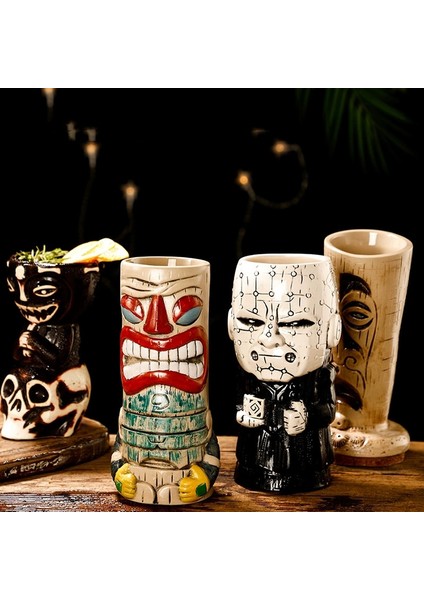 Tip 15 250-700 ml Seramik Hawaii Tiki Kupalar Yaratıcı Kokteyl Bardakları Bira Bardağı Martini Bardak Içecek Kupalar Komik Fincan Kahve Fincanı Erkekler Için Hediye (Yurt Dışından) fırsatları