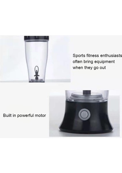 Açık Yeşil 350 ml Elektrikli Protein Shaker Karıştırma Fincan Otomatik Kendini Karıştıran Su Şişeleri Mikser Fitness Salonu Için Tek Tuşla Anahtarı Drinkware (Yurt Dışından)