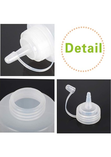 KIRMIZI-480ML Sıkma Fışkırtma Çeşni Şişeleri Plastik Sıkma Fışkırtma Şişeleri, Kapaklı Kapaklı Ayrı Ölçüm Kabı (Yurt Dışından) indirimleri