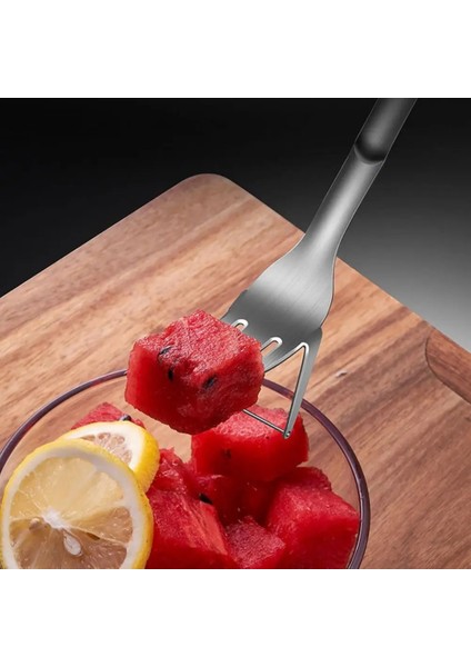 Gümüş Pretty Karpuz Kesici Emek Tasarrufu Sağlayan Meyve Kesici Yeniden Kullanılabilir Kesim Meyve Kesme Aleti Karpuz Dilimleme (Yurt Dışından) fiyatları