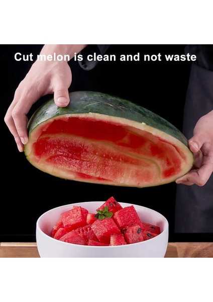 Gümüş Pretty Karpuz Kesici Emek Tasarrufu Sağlayan Meyve Kesici Yeniden Kullanılabilir Kesim Meyve Kesme Aleti Karpuz Dilimleme (Yurt Dışından) fırsatları