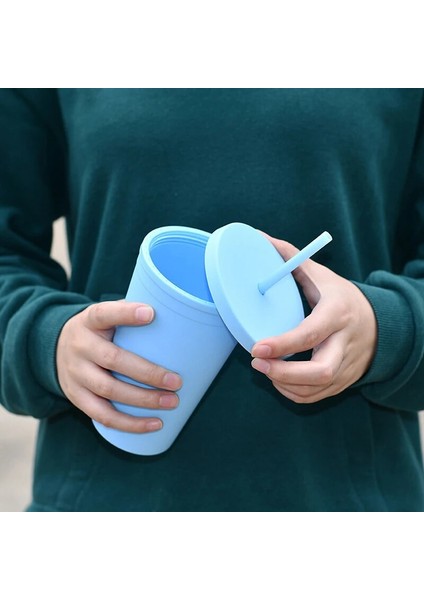 D 16OZ 16OZ Mat Tumbler Akrilik Plastik Pastel Pipetli Bardak Kapaklı Çift Duvar Yalıtım Su Bardağı Bekarlığa Veda Partisi Hediye (Yurt Dışından)