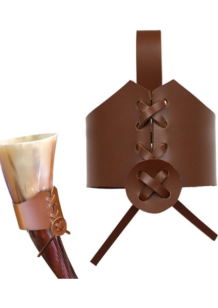 Hiçbir Fincan Keçi Boynuzu Kupa Içme Kapağı Boynuz Kupa Viking Mead Boynuz Içme Bardağı Kapağı Suni Deri (Yurt Dışından) modelleri