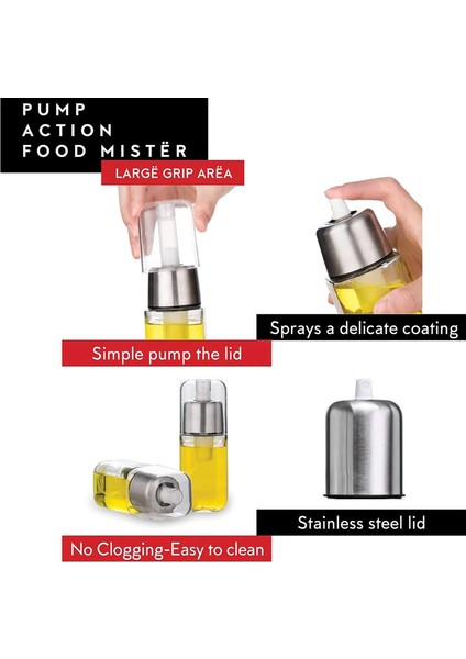 180ML Doldurulabilir Bardaklar Zeytinyağı ve Sirke Dağıtıcı Mutfak Için Zeytinyağı Püskürtücü Yemek Pişirmek Için Ince Sis Sprey Şişesi Dökücü (Yurt Dışından) modelleri