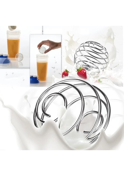 Büyük Yüksek Kaliteli Milkshake Protein Shaker Topu Tel Karıştırıcı Karıştırma Çırpma Paslanmaz Çelik Bahar Topları Karıştırma Topu Mutfak Aletleri Çalkalayıcı (Yurt Dışından) fiyatları