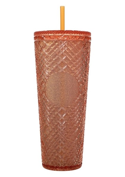 Stil 10 710ML 710ML Büyük Kapasiteli Kahve Fincanı Yaz Yeniden Kullanılabilir Elmas Tanrıça Kahve Fincanları Çift Katmanlı Plastik Saman Kapaklı Içecek Bardağı (Yurt Dışından)