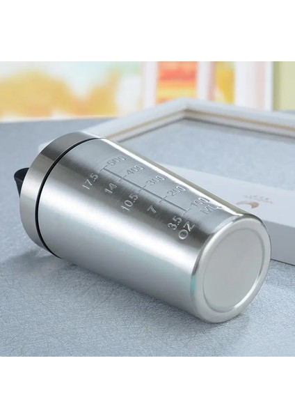 750ML Paslanmaz Çelik Shaker Şişe - Spor Su Bardağı |çırpma Teli ile Metal Su Şişesi Sızdırmaz Tasarım Taşınabilir Çalkalayıcı Şişeler (Yurt Dışından) fırsatları