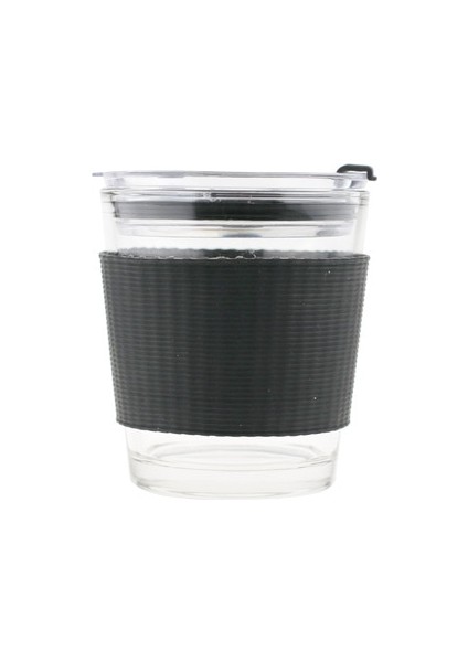 350ML 301-400ML 2022 Yeni 350 Dereceli Fincan Kahve Fincanı Yaratıcı Cam Su Bardağı Pipetli Bardak Şeffaf Kemer Kapağı Seyahat Tipi Fincan Silikon Kapak (Yurt Dışından)