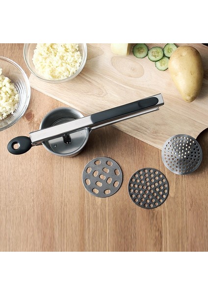 Gümüş Patates Ezici Pirinç Basın Patates Püresi Paslanmaz Çelik Kırma Patates Püresi Meyve Sebze Sıkacağı Basın Makinesi Aracı (Yurt Dışından)