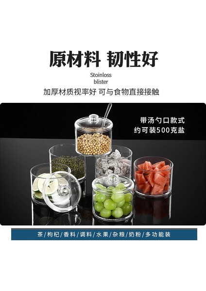 500ML (Kaşıklı) Baharat Kavanozu Ev Tipi Kombinasyon Seti, Hafif Lüks Çeşnilerden Oluşan Tam Set, Kapalı Mutfak, Catering Çeşnilerinin Saklanması (Yurt Dışından) indirimleri