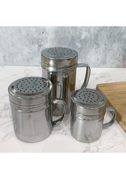 L Parmesan Kavanoz Paslanmaz Pizza Çalkalayıcı Kolay Temizlenebilir Çok Yönlü Kullanışlı Çok Amaçlı Tuz Biber Çalkalayıcı (Yurt Dışından) modelleri