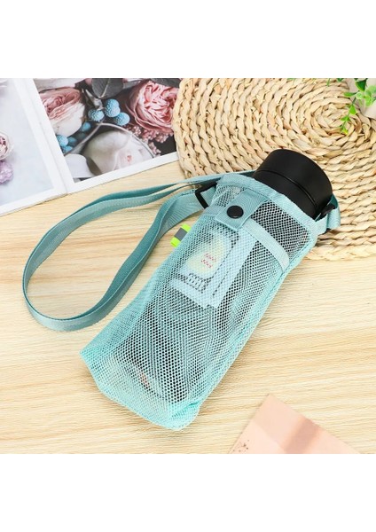 Beyaz Su Şişesi Örgü Fincan Kılıfı Omuz Taşıyıcı Kupa Tutucu Çanta Açık Spor Kamp Için Taşınabilir Cep Telefonu Taşıma Çantası (Yurt Dışından) indirimleri