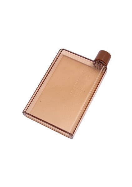 Kahve A5-420ML A5 A6 Kağıt Bardak Botlte Düz Su Şişesi Bpa Ücretsiz Şeffaf Kitap Taşınabilir Kağıt Pedi Su Şişesi Düz Içecekler Su Isıtıcısı Dizüstü Şişe (Yurt Dışından)