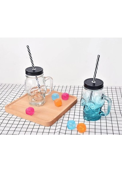 2 Adet Mesaj Bırakın Kafatası Cam Mason Kavanoz Kupa Tumbler Bardak Kapaklı ve Saman Kafatası Yüz Cam Geniş Ağızlı Mason Kavanoz Içme Gözlükleri Tek Kavanoz 16 Oz (Yurt Dışından) fiyatları