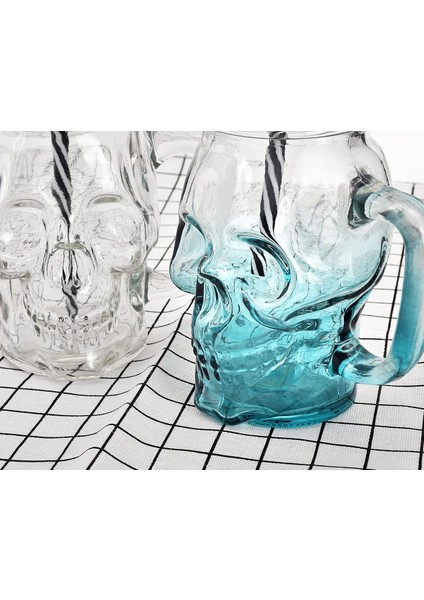 2 Adet Mesaj Bırakın Kafatası Cam Mason Kavanoz Kupa Tumbler Bardak Kapaklı ve Saman Kafatası Yüz Cam Geniş Ağızlı Mason Kavanoz Içme Gözlükleri Tek Kavanoz 16 Oz (Yurt Dışından) fırsatları