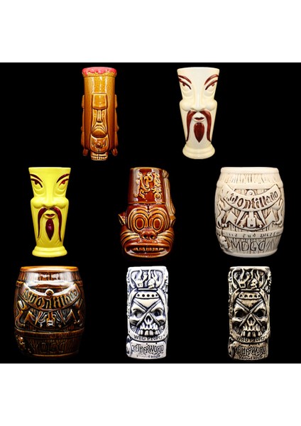Tabloya Bakın Tiki Bar Tiki Kupa Tiki Keller Hawaii Kokteyl Bardağı Martini Seramik Kupalar (Yurt Dışından)