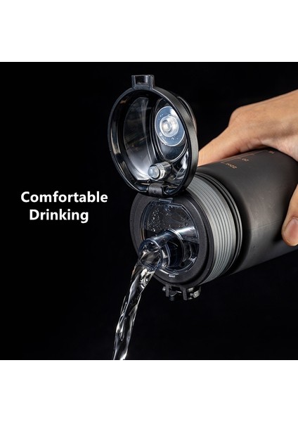 Siyah 1500ML 650ML/1000ML/1500ML Yüksek Kaliteli Tritan Malzeme Spor Su Şişesi Bisiklet Tırmanma Gym Fitness Içme Şişeleri Çevre Dostu (Yurt Dışından) fırsatları