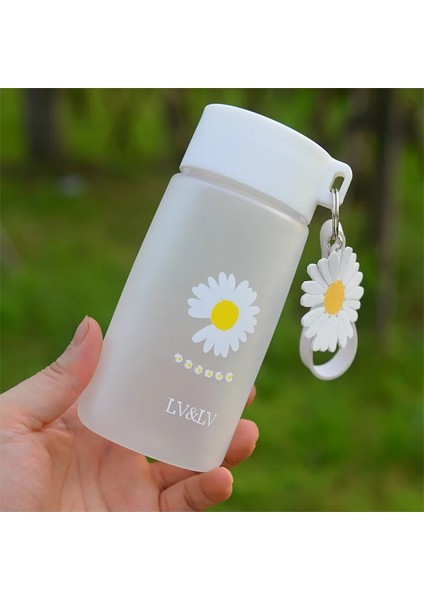 Style1- Mat A 500ML 500ML Su Şişesi Sevimli Papatya Bpa Ücretsiz Su Şişesi Halat ile Taşınabilir Drinkware Plastik Yaratıcı Buzlu Seyahat Çay Bardağı (Yurt Dışından) modelleri