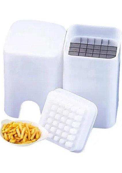 Beyaz Patates Dilimleyici Kesici Patates Kızartması Dilimleyici Gıda Sebze Dicer Sebze Kesicisi Meyve Kesme Aleti Patates Kızartması Kesim Mutfak Alet (Yurt Dışından)