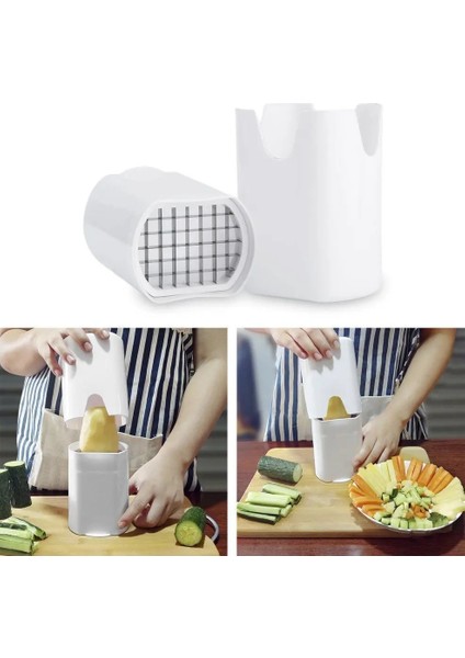 Beyaz Patates Dilimleyici Kesici Patates Kızartması Dilimleyici Gıda Sebze Dicer Sebze Kesicisi Meyve Kesme Aleti Patates Kızartması Kesim Mutfak Alet (Yurt Dışından) fiyatları