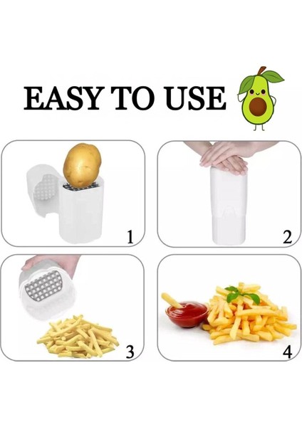 Beyaz Patates Dilimleyici Kesici Patates Kızartması Dilimleyici Gıda Sebze Dicer Sebze Kesicisi Meyve Kesme Aleti Patates Kızartması Kesim Mutfak Alet (Yurt Dışından) indirimleri