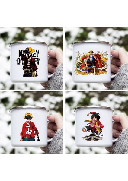 12 Kupa Yaratıcı Seramik Isıtma Su Sıcaklığına Duyarlı Renk Değiştiren Kupa Tek Parça Luffy Film Çevreleyen Kahve Su Bardağı (Yurt Dışından) fiyatları