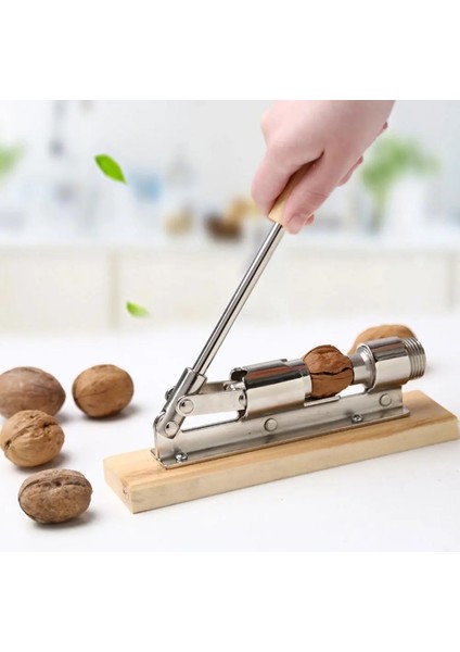 Bir Manuel Paslanmaz Çelik Fındık Kırıcı Mekanik Sheller Ceviz Fındıkkıran Hızlı Açacağı Mutfak Aletleri Meyve ve Sebze (Yurt Dışından) modelleri