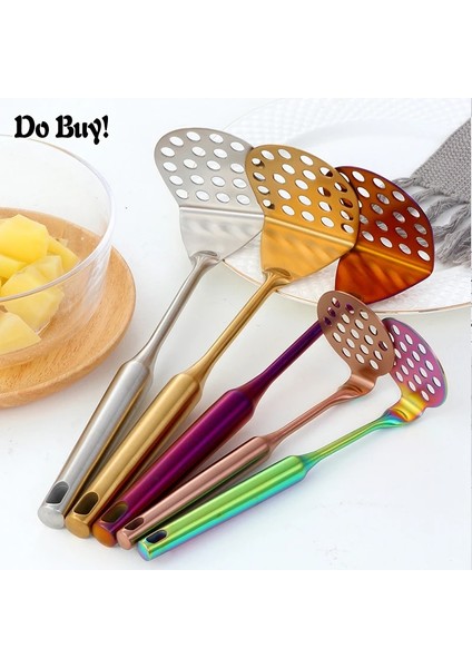 Gökkuşağı No.0-L 1 Adet Patates Kırıcı Paslanmaz Çelik Pürüzsüz Patates Püresi Meyve Sebze Aracı Pres Kırıcı Mutfak Aracı (Yurt Dışından) fırsatları
