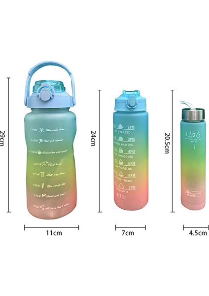 2l Siyah 1 Adet Sadece Fincan Fırçası 2 Litre Su Şişesi Motivasyon Içme Şişesi Zaman Işaretleyici Çıkartmaları ile Spor Su Şişesi Taşınabilir Yeniden Kullanılabilir Plastik Bardaklar (Yurt Dışından)