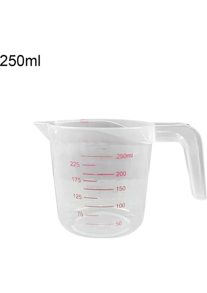 250ML 250/500/1000ML/100ML Plastik Ölçüm Kabı Sürahi Dekantör Ağzı Yüzey Mutfak Aracı Malzemeleri Kaliteli Fincan Mezun Mutfak (Yurt Dışından)