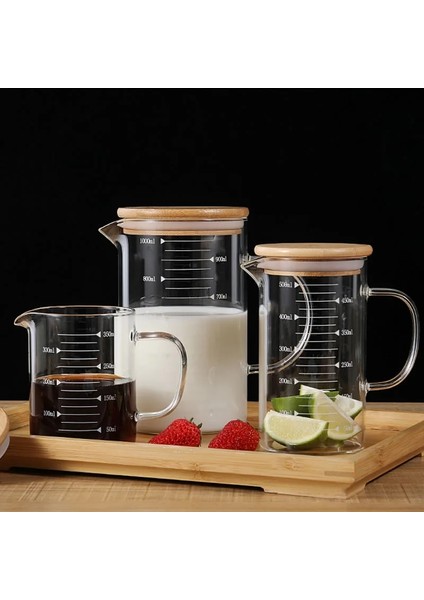 Kapaksız 250-1000 ml Ev Gıda Sınıfı Borosilikat Cam Ölçme Bardak Pot Su Isıtıcısı Mutfak Süt Çay Uygun Dayanıklı Kapaklı Sürahi (Yurt Dışından) fiyatları