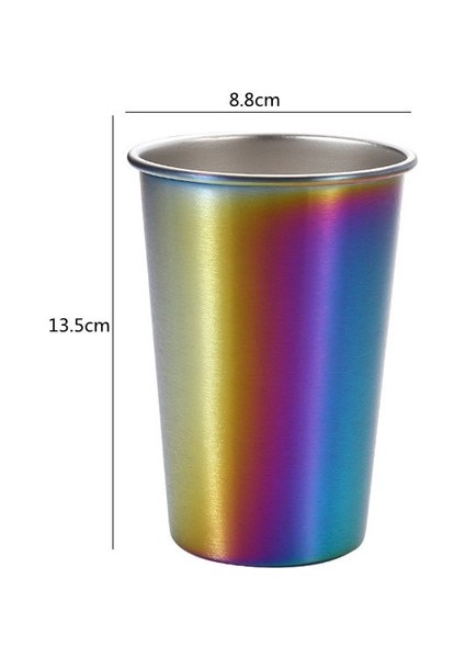 500ML Renkli 230-500ML 230/350/500ML Paslanmaz Çelik Bira Kupaları Soğuk Içecekler Bardaklar Northerneurope Taşınabilir Kahve Fincanı Ofis Için Tek Katmanlı Drinkware (Yurt Dışından)