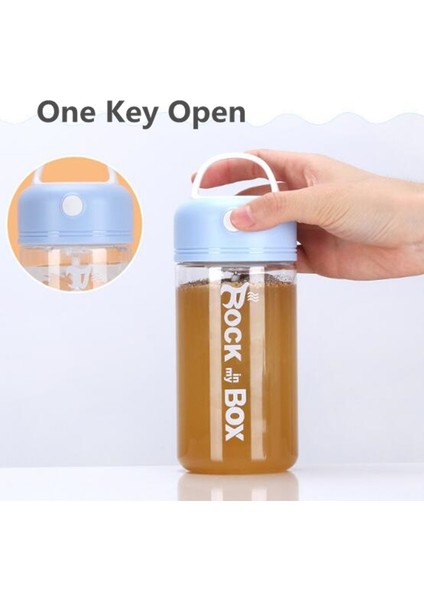 Mavi Otomatik 380 ml Elektrikli Protein Shaker Şişe Kadın Kendini Karıştıran Kahve Fincanı Seyahat Kupa Karıştırma Içecek Formülü Mikser Kız Hediye (Yurt Dışından)