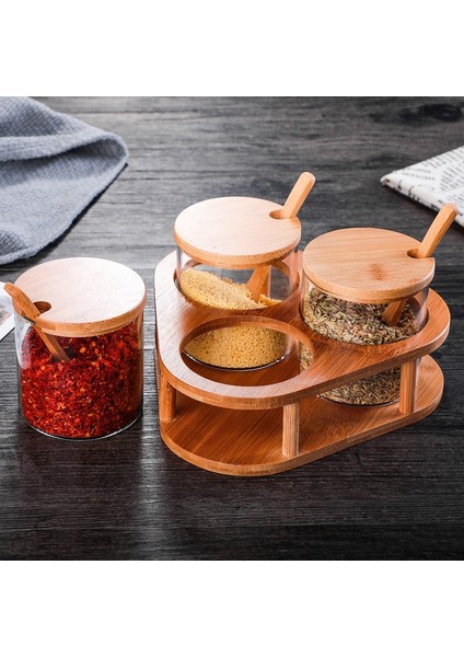 1 Kavanoz Kapaklı Kaşık Cam Baharat Kavanoz Bambu Kaşık ile Baharat Şişesi Seti Bambu Kapaklı Baharat Kavanoz Mutfak Malzemeleri Cam Kavanoz ve Kapaklar (Yurt Dışından) fiyatları