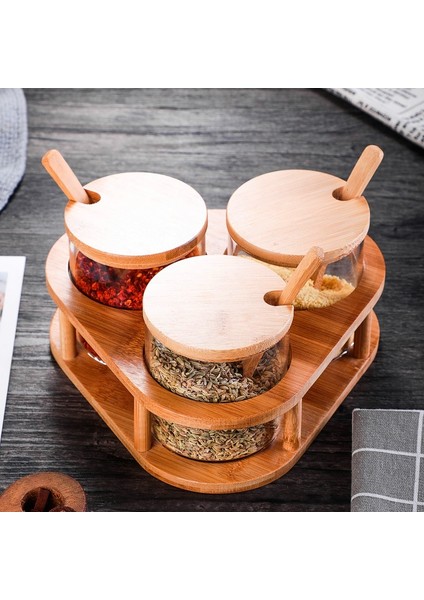1 Kavanoz Kapaklı Kaşık Cam Baharat Kavanoz Bambu Kaşık ile Baharat Şişesi Seti Bambu Kapaklı Baharat Kavanoz Mutfak Malzemeleri Cam Kavanoz ve Kapaklar (Yurt Dışından) fırsatları