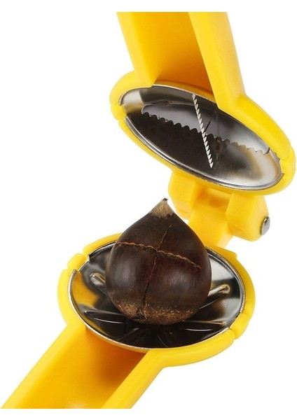 Sarı Metal Kestane Sheller Somun Açıcı Kesici Bombardımanı Araçları Mutfak Aksesuarları 2 In 1 Fındık Sheller Kestane Klip Ceviz Pense Ev (Yurt Dışından) fırsatları