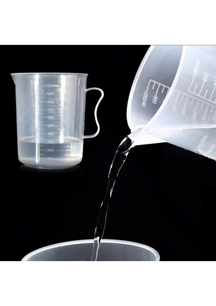 G-3pcs 20ML/30ML/50ML/300ML/500ML/1000ML Şeffaf Plastik Dereceli Ölçüm Kabı Pişirme Kabı Sıvı Ölçüsü Sürahi Bardak Konteyner (Yurt Dışından) indirimleri