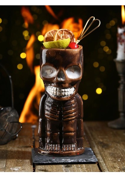 Kafatası Bebek 250-570 ml Tiki Kupalar Seramik Hawaii Luau Parti Kupalar Drinkware, Sevimli Egzotik Kokteyl Bardakları, Tiki Bar (Yurt Dışından) fırsatları
