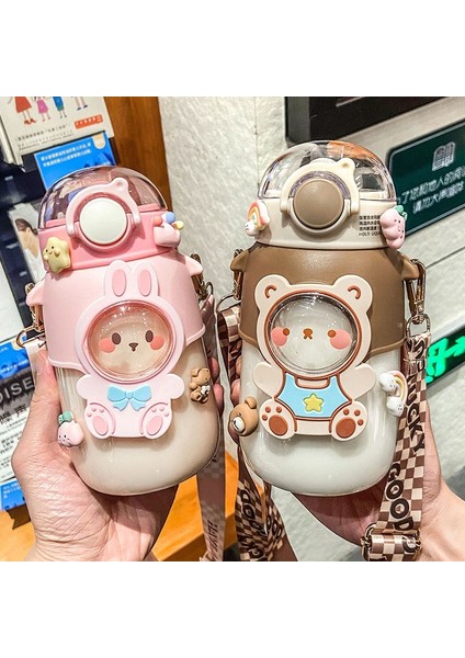 Mavi 700 ml Çocuklar Su Şişesi Okul Erkek Kız Için Pipetli Bardak Bpa Ücretsiz Sevimli Karikatür Sızdırmaz Kupa Taşınabilir Seyahat Içme Tumbler (Yurt Dışından) fiyatları